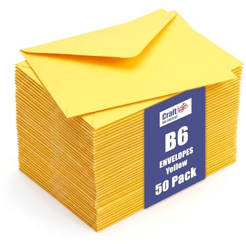 Craft UK 2436 B6 (125 x 175) Amalfi-Gelb, 100 g/m², 50 Stück