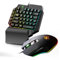 HEMOTON tastiera da gaming keyboard gaming tastiera e mouse gaming Tastiera e mouse per dormitorio gaming mouse tastiera retroilluminata tastiera e-sport una mano manufatto di pollo t1