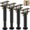 VETIN Lot de 4 Pieds de Support de Lit Réglables en Hauteur, Adaptés aux Cadres de Lit 18-32cm, aux Lattes Centrales de Lit et aux Pieds de Support de Meubles, Installation sans Perçage