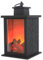 XJKLBYQ Electric Fireplace Flameless Realistic LED Fireplace Lantern Timeable Battery Powered Portable Tabletop Electric Log Burner Effect Fire for Home Decor, Electric Fireplace