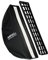 Walimex pro Studio Striplight Softbox 22 x 90 cm, Giratorio 360°, fácil Montaje Gracias a la función de sombrilla, Incluye Rejilla, máscara, Adaptador Bowens y Bolsa de Transporte, Ideal para