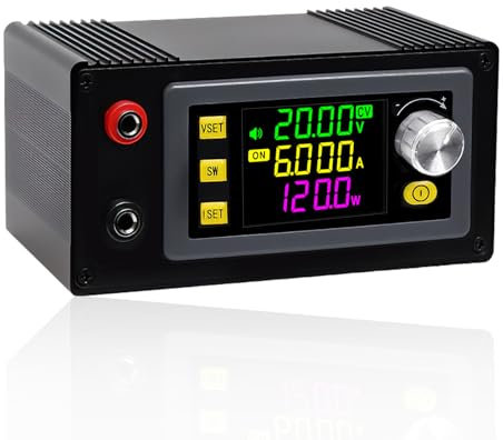 DC Einstellbarer Buck-Boost-Wandler Spannungsregler DC6-36V 120W Konstante Spannung Konstanter Strom Solarlademodul LCD-Anzeige Gehäuse mit umfangreicher Schnittstelle