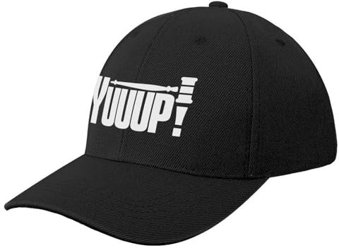 CIZIEOE Baseball Kappe Baseball Cap Yuuup! beliebter Auktionator Spruch mit Auktionshammer Baseball Cap Custom Cap Kindermütze Golfbekleidung Herren Damen