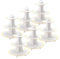 FUNSUEI 6 supporti per torte in cartone, 3 ripiani, supporto per cupcake, in cartone, per vacanze, matrimoni, compleanni, 18 cm, 24 cm, 30 cm, altezza 33 cm