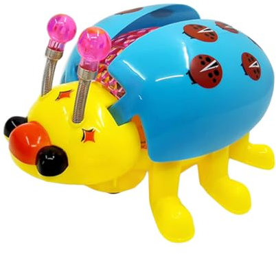 JOINPAYA 1 PC Ladybug Toy Toys for Interactive Toy for Early Development Toy Kidcraft Playset Ladybug Interactive Musical Toys Light up Ladybug Plaything Glow Toys Abs