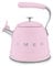 Smeg WKF01PK Whistling Kettle for Hobs, Stainless Steel, Rose