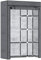 HOMCOM Fabric Wardrobe, Portable Wardrobe with 6 Shelves, 1 Hanging Rail, Foldable Closets, 103 x 43 x 162.5 cm, Dark Grey