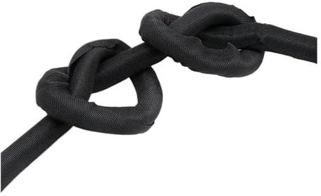 FOVAOK 1~10m PET Expandable Braided Sleeve Black Self-Closed Insulated Wrap Self Closing Sleeved Line Organizer Cable Protector(32MM_5 METERS)