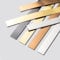 LKYJD 10mm*10m Baguette de Moulure, Baguette Murale en Acier Inoxydable à Coller, Baguette Décorative pour Mur, Cadre de Miroir, Artisanat, Doré