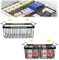 BigKing 2 organizadores para congelador expandibles, longitud ajustable de 39 a 59,5 cm, cesta para congelador con asas, de alambre metálico, cesta de almacenamiento ahorra espacio