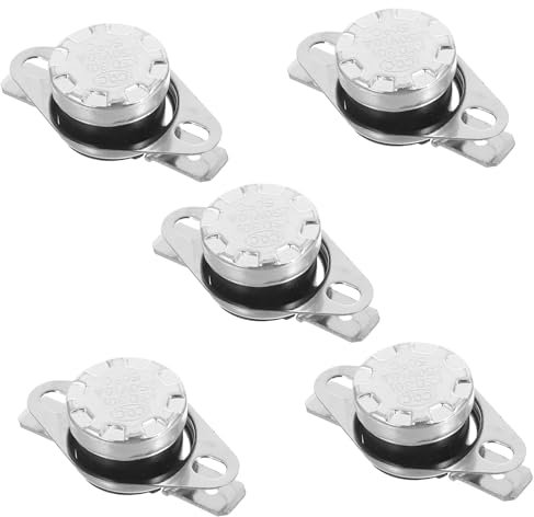 POPETPOP 5pezzi Interruttore Controllo c Termostato Normalmente Chiuso Per Scaldabagno Facile Installare Compatibile