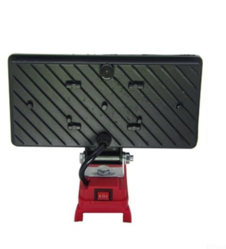 Projecteur LED sans fil avec luminosité réglable pour batterie 18 V - Boîtier en aluminium - Fonction de charge USB - Protection contre la surchauffe - Étanche - Pour chantier, événements en plein air