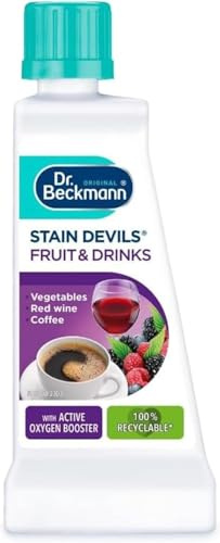 Stain Devils Fruit and Drink 50ml - Laundry Stain Remover for Clothes Removes Red Wine, Coffee, Tea, Fruit Juice, Hot Chocolate and Vegetable - Gentle on Colours for Washable & Non Washable Fabrics