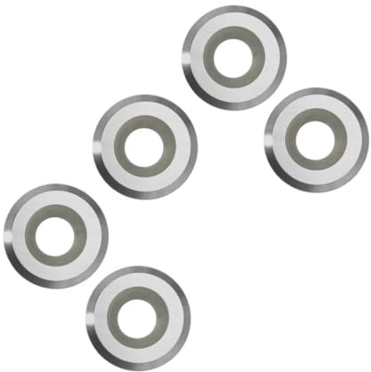 5pcs Ci3 Round Carbide Insert Cutters Wood DIY Tool, 12mm*4mm High Strength Blades for Woodturning Tool