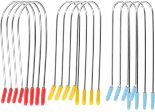 Acier Inoxydable 304 Pinces U pour Rouleaux Chauffants 24 | Réutilisables, Pointes Confortables, Maintien Stable, pour Permanente à Domicile, Usage DIY