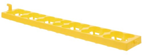 AMUSLESUR Plastic Egg Incubator Tray for Automatic Hatching Improved Shelling and Hatching Rate, Yellow Plastic Poultry Egg Tray Suitable for Chicken, Duck, Goose Incubator Supplies