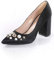 Alba Moda Pumps mit Schmuckperlen besetzt Schwarz