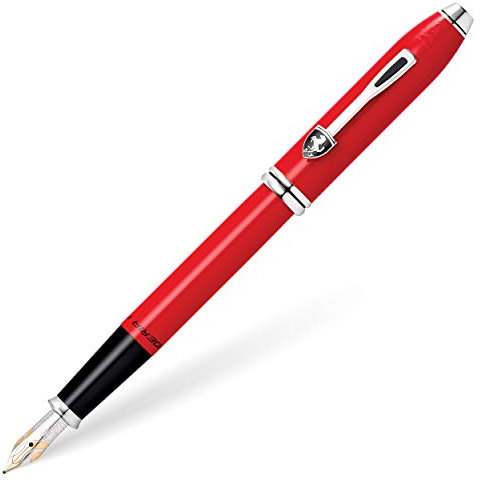 CROSS Ferrari Townsend Medium Nib Fountain Pen - Corsa Rose/Rhodium