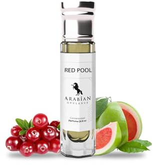 Arabian Opulence FR243 RED POOL Roll-on Parfümöl | Konzentriertes Parfüm Körperöl | Langanhaltendes Parfüm auf Ölbasis für Männer | Reisegröße Alkoholfreies weiches Parfümöl Fläschchen (6ml)