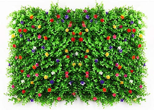 EIIDJFF Sichtschutznetz Blätteroptik Blumen Sichtschutz Bildschirm für Garten im Freien Garten künstliche Efeu Screening Roll Blumenzaun