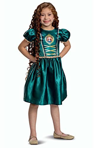 Disney Offizielles Standard-Merida-Kostüm für Kinder, Prinzessinnen-Kostüm für Kinder, Größe M