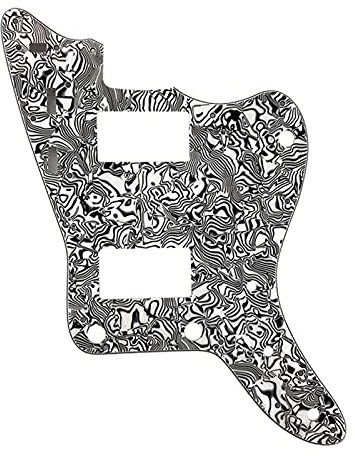 Pickguard Scratch Plate Hochwertiges Schlagbrett -Für Jazzmaster Gitarre Schlagbrett Mit Humbucker Mit 13 Schraubenloch (Color : White Pearl Shell)