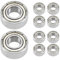 10 Stück 686 ZZ Kugellager 6 mm x 13 mm x 5 mm doppelt geschützte Rillenkugellager für DIY, Drehbänke, Motoren, 3D-Drucker, Fräsmaschinen, verschiedene mechanische Geräte, etc.