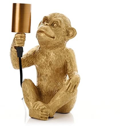 Hestia Monkey with Bulb Light 25cm