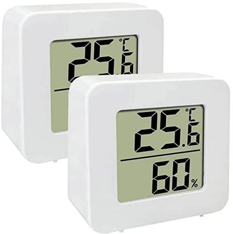Igrometro Termometro Digitale LCD, Termometro Ambiente interno con Livello di Comfort, Termoigrometro Preciso, Monitor di Temperatura e Umidità, Termometro da Interno per Casa Ufficio Serra Camer