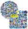 GTOTd Cute Cartoon Stickers Aufkleber (200 Pcs) Geschenke Merch Blue Monster Aufkleber für Laptop Wasserflasche Telefon Zubehör Auto Stoßstange Fenster Helm Dekor Teens