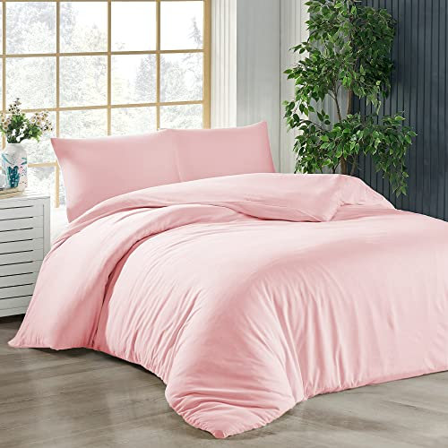 Livessa Bettwäsche 200x200 3teilig Baumwolle - Bettwäsche mit Reißverschluss: Bettbezug 200x200 cm + 2er Set Kissenbezug 80x80 cm, Oeko-Tex Zertifiziert, aus%100 Baumwolle Jersey (140 g/qm)