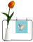 Benediction Request Please Namaste Künstliche Blumenvase, Dekorationskarte