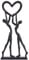 XMGZQ Eiserne Hochzeit Geschenk,Paar Geschenke,Brautpaar Figuren,Skulptur Schwarz,Jahrestag Geschenk für Ihn,Aesthetic Room Decor,Hochzeitstag Geschenk Freundin,Geschenke für Paare,6 Hochzeitstag
