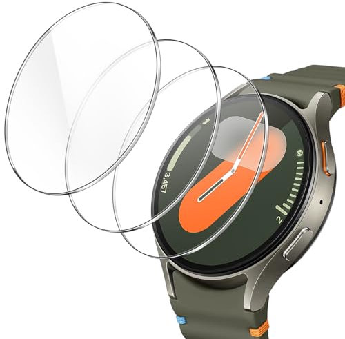 JETech Screen Protector for Samsung Galaxy Watch 7/6 40mm, Tempered Glass Anti-Scratch, HD Clear, 3 Pack