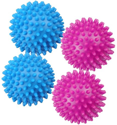 Vanyibro 4 PCS Dryer Balls,Reduce Wrinkles, Drying Time, and Static Electricity, Enhance Fabric Softness ,Reusable Roller Drying Balls