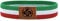 BDM Italian Flag and Basque Country Bracelet Italian Interlaced Fabric Ikurriña, Leather, Modelo 2