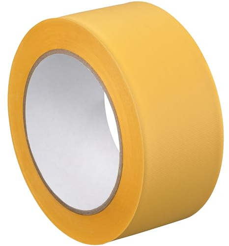 doitBau 36x PVC Schutzband 50mm x 33m / Gelb/Gerillt rückstandsfrei UV Maler Klebeband Außen Putzerband Abklebeband