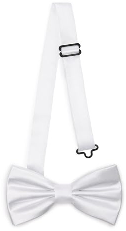 Ladeheid Elegante Herren Fliege - Hochwertig, Glänzend, Verstellbar, Perfekt für Hochzeit, Party, Büro. Ideal für Männer, Frauen, Teenager Größe 12cm x 6cm BMS