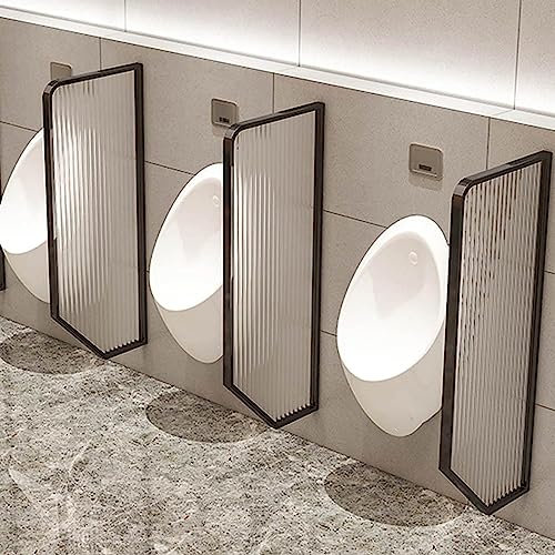 WC Trennwand Wandmontierter Urinal-Sichtschutz For Männer, Business-Hotel/Schule, Öffentliche Toilette, Urinal-Trennwand, Trennwand, Toilettentrennwand, Rostfreier Edelstahlrahmen Und Glasscheibe ( Co