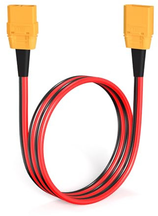 ELFCULB XT90 Verlängerungskabel, 10AWG XT90 Stecker auf XT90 Buchse Kabel für RC Lipo FPV Drone(1.8M)