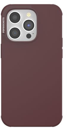 PopSockets iPhone 14 Pro Case with MagSafe, Phone Case for iPhone 14 Pro, Grip Sold Separately, Wireless Charging Compatible - Oxblood