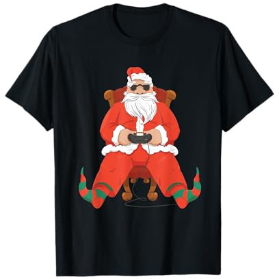 Père Noël Gamer Noël Gaming Noël Gamer Garçons Enfants T-Shirt