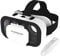 VR Brille für Handy, VR 3D Virtual Reality Headset Brille geeignet Für 3D Filme und Spiele,HD VR 3D Brille mit Fernbedienung kompatibel mit 4,7-6,5 Zoll für iPhone Samsung Android
