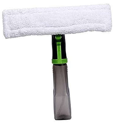 GARVALON Fensterwischer Mit Sprühfunktion Sprühflasche Glasreinigungswerkzeug Für Streifenfreies Fensterputzen Mühelos Reinigung Von Fenster Spiegel Und Fliesen Wischer Mit Saugfähigem Tuch
