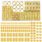 iCovalescent 110 Stück Gold-Haarschmuck für Zöpfe, Verstellbar Metallene Haar Geflecht Ringe, Haarschmuck für Dreadlocks für Männer Frauen Mädchen und Jungen Zöpfe