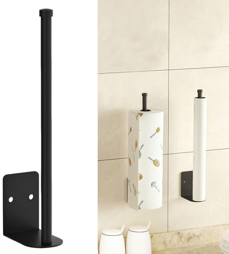 Oenothera Küchenrollenhalter ohne Bohren, Küchenrollenhalter Wand, Papierrollenhalter Selbstklebend für Speisekammer, Waschbecken, Badezimmer