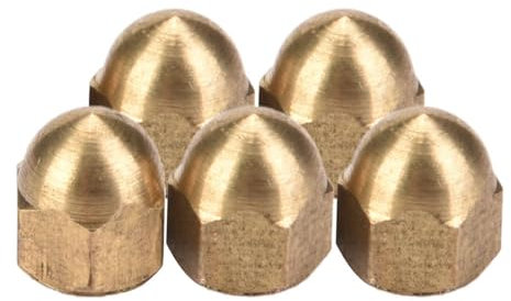 Gugxiom Hutmutter, Professionelle Messing-Hutmutter, Reparaturzubehör, Reparaturhardware für Maschinenmöbel (M4 (20 Stück))