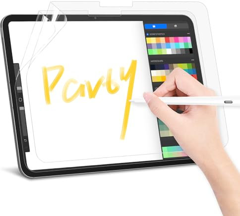 2 Pack Paper Screen Protector for iPad 9th/ 8th/ 7th 10.2-Inch (2021/2020/2019), Matte Ultra-Thin PET Film for Drawing Writing, Anti-Glare & Anti-Fingerprint, Paper-Like Surface, Scratch Resistant