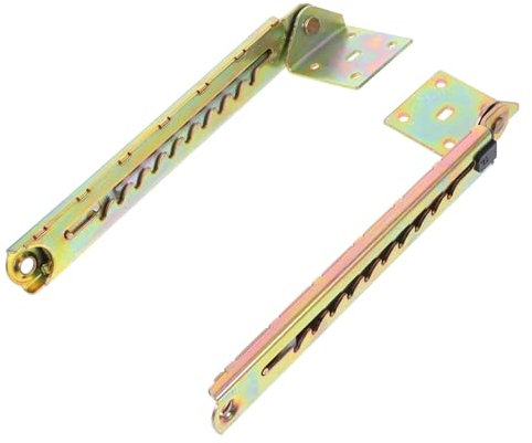 HOMSFOU 2 Stück Möbel Einzeleckcode Spannstange Bettstützstangen Hubbettmechanismus Schlafsofa Ersatzteile Hubstange Bettscharnier Betthebemechanismus Klappbett Hardware Aus