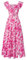 GRACE KARIN Summer Dresses for Women UK Ladies Casual Ruffle Sleeve Square Neck Boho Milkmaid Dress CL0213-14/Rose Red Floral M